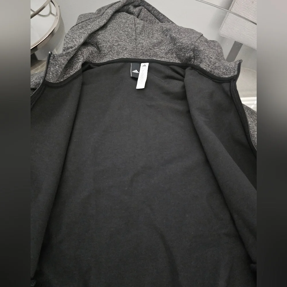 Men's adidas Id Stadium Fz Knit Gray Jacket CW0259 Hoodie